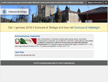 Tablet Screenshot of comune.terlago.tn.it